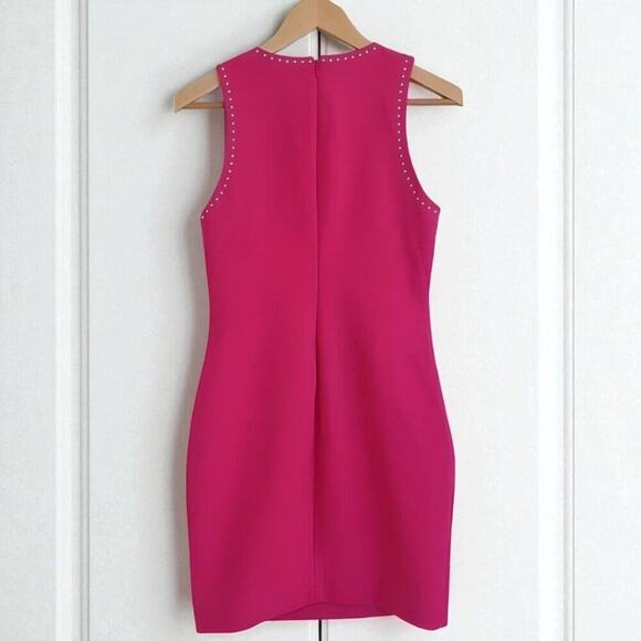 LIKELY Manhattan Studded Sleeveless Mini Dress Fuchsia 6 NWT - Picture 4 of 7
